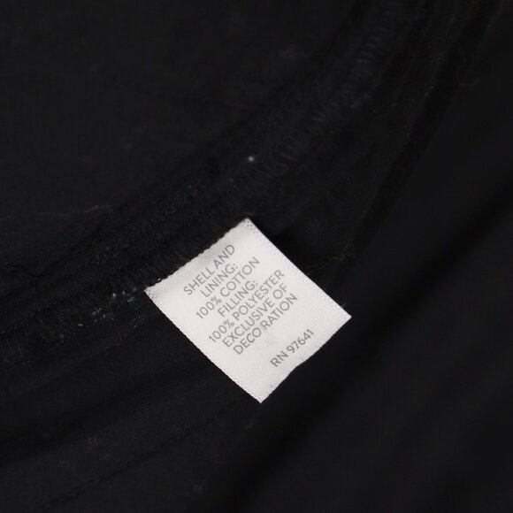 J.JILL PureJill Elements Seersucker Embroidered Quilted Jacket Black Size M - Picture 8 of 8